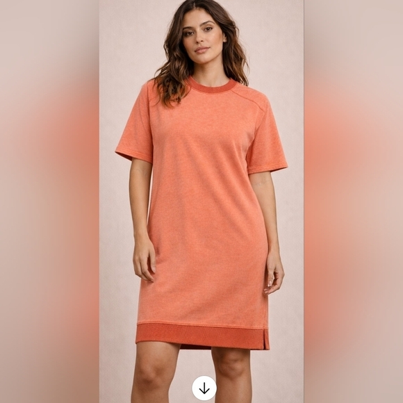 Fantastic Fawn Dresses & Skirts - Fantastic Fawn New In Bag Vibrant Orange Tshirt Dress Small PTP 24 Length 35